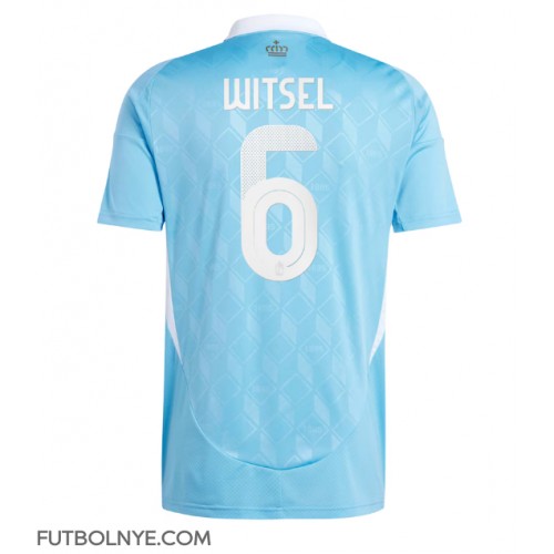 Camiseta Bélgica Axel Witsel #6 Visitante Equipación Eurocopa 2024 manga corta